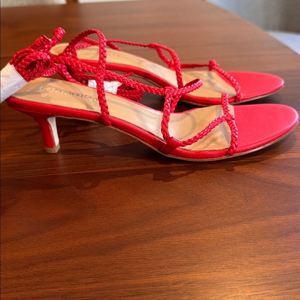 NEW! Reformation Porto Sandal Red  US 8 - Picture 3 of 6
